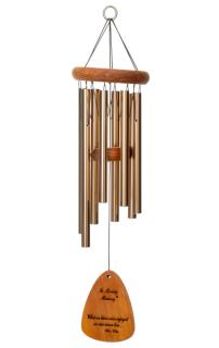 What We Have Once Enjoyed.. Wind Chime 24\" Bronze