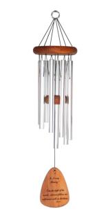 What We Have Once Enjoyed.. Wind Chime 24\" Silver