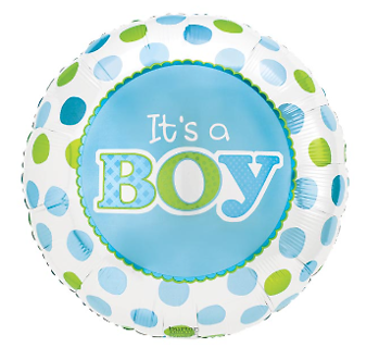 4\" Stick Balloon | It\'s a Boy
