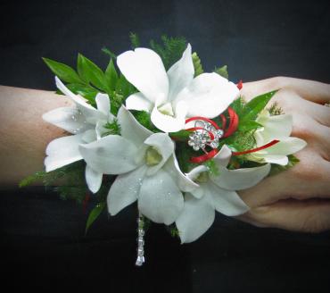 Y: Dramatic Orchids Wrist Corsage