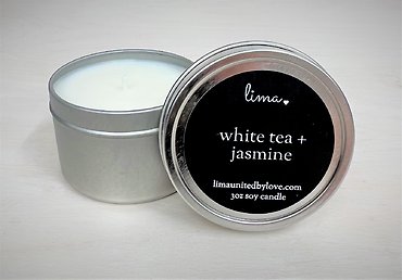 Scented Lima Candle | White Tea & Jasmine
