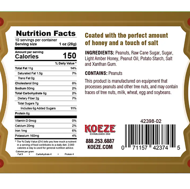 Honey Roasted Peanuts