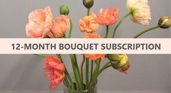 12-Month Bouquet Floral Subscription