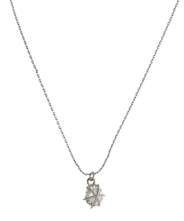 Joy Susan Necklace- Silver Wrapped Gem