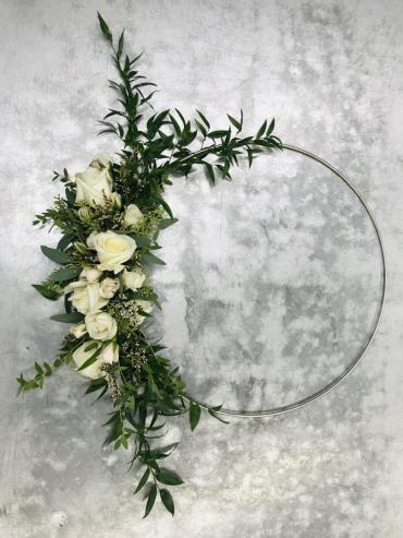 Bridal Floral Hoop
