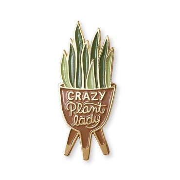 Enamel Pin | Crazy Plant Lady