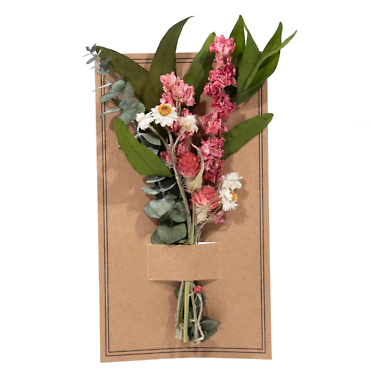 Dried Mini Bouquet | Pink Mix