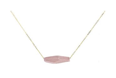 Necklace | Faceted Bar in Lilac