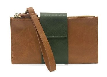 Wristlet/Crossbody Clutch | Color Block Chicory/Pine