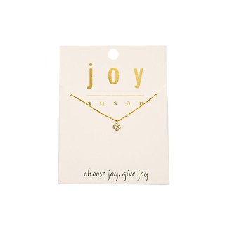 Joy Susan Necklace- Gold Flower Petal