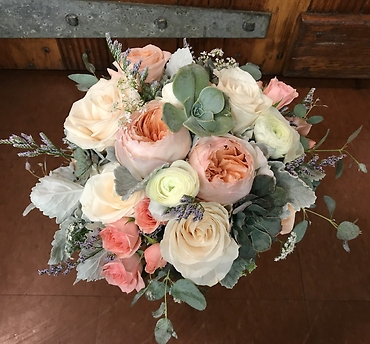Peachy Keen Bridal Bouquet