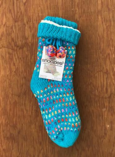 Snoozies Dot Socks | Teal