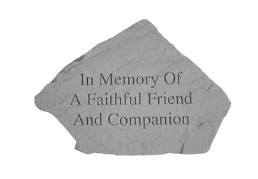 In memory of a faithful friend...