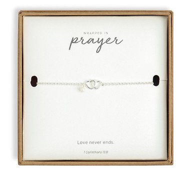 Bracelet | Dainty Double Heart/Silver