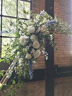 Blue & White Arbor Flowers