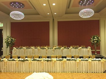 Collar Wedding Reception Head Table