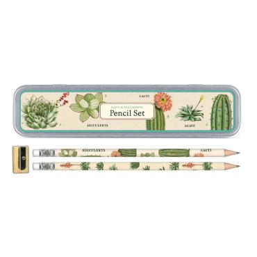 Succulent Pencil Set