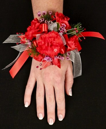Crimson Carnation Corsage