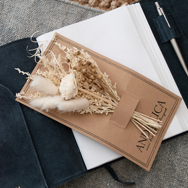 Dried Mini Bouquet | Ivory