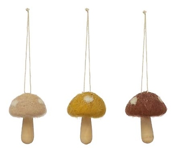 Wool Mushroom Ornament | Small
