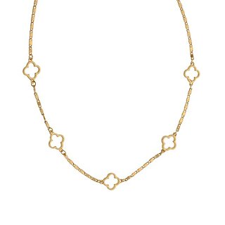 Joy Necklace Gold Quatrefoil Necklace