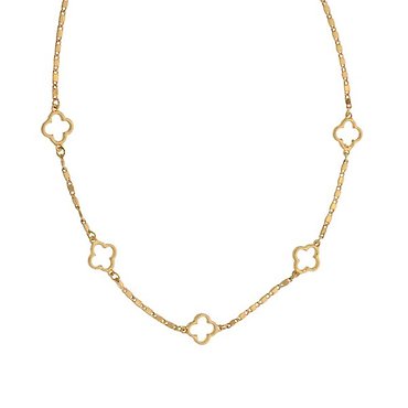 Joy Necklace Gold Quatrefoil Necklace