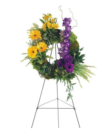 Summer Joy Standing Wreath