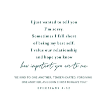 Apology Enclosure Card