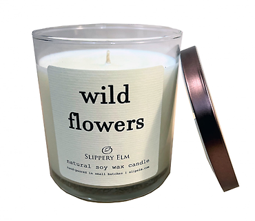 Slippery Elm Candles | Wild Flowers