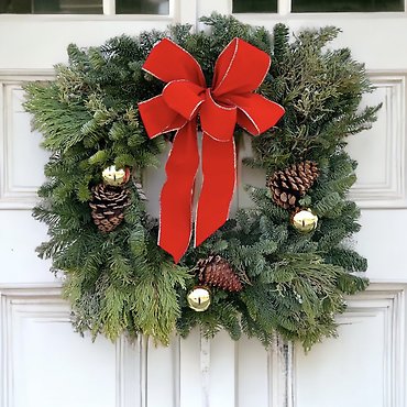 Fresh Winter Wreath - Square