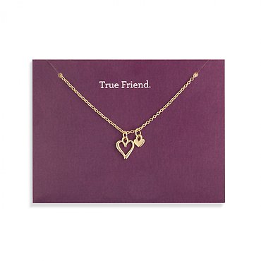 True Friend Heart Necklace | On Card