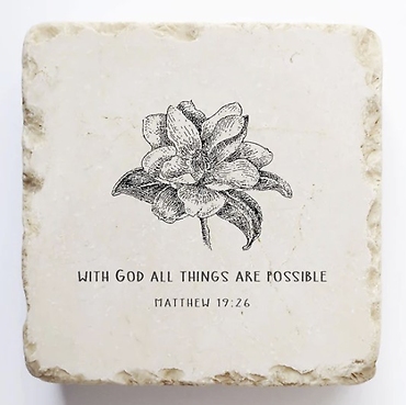 Matthew 19:26 | 2x2 Magnet