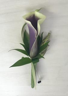 Pretty in Purple Boutonniere