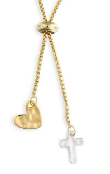 Heart and Cross Giving Necklace