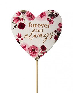 Add a \"Forever and Always\" Heart Pick