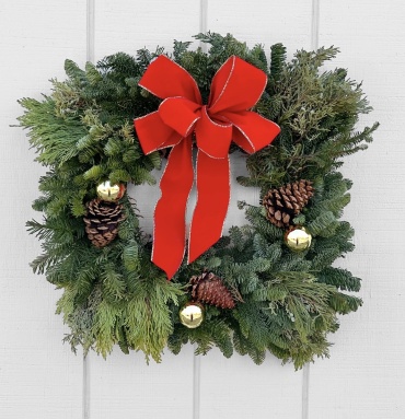 Fresh Winter Wreath - Square