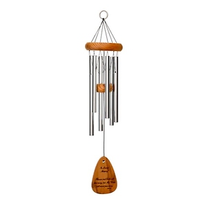 The Lord Bless You.. Wind Chime 30\" Silver