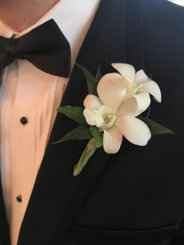 Classic Orchid Boutonniere