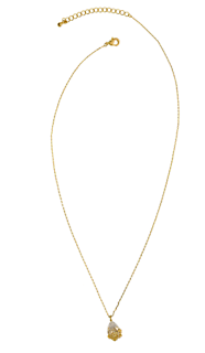 Joy Susan Necklace- Gold Flower Teardrop