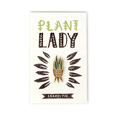 Enamel Pin | Crazy Plant Lady