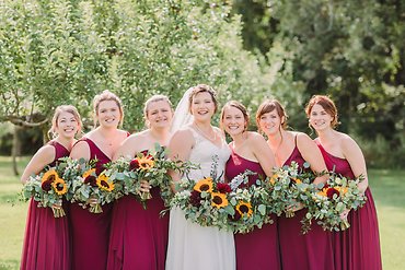 Autumn Sunflower Bridal Bouquets