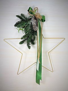 Hanging Star | Green/Gold