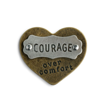 \"Courage Over Comfort\" Pocket Token