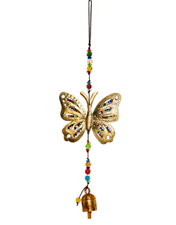Beaded Butterfly Wind Chime