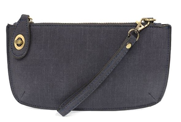 Wristlet Clutch ~ Navy Linen