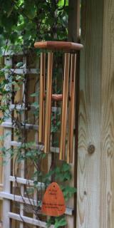 The Lord is My Shepherd.. Wind Chime 30\" Bronze