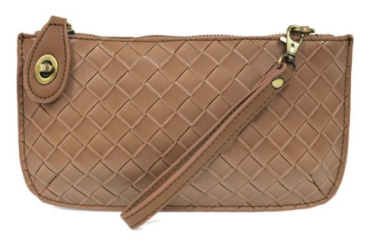 Wristlet/Crossbody Clutch | Woven Chestnut