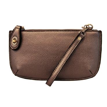 Wristlet Clutch ~ Metallic Brown