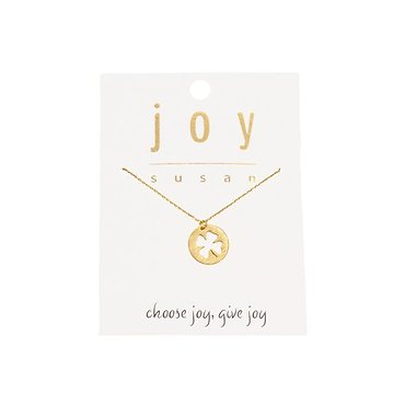 Joy Susan Necklace- Gold Clover