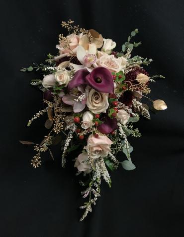 Romantic Elegance Cascading Bridal Bouquet